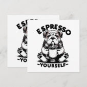 Warme Espresso Bulldog (Voorkant / Achterkant)