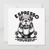 Warme Espresso Bulldog (Achterkant)