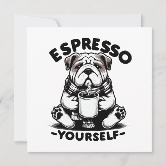Warme Espresso Bulldog (Voorkant)
