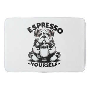 Warme Espresso Bulldog Badmat