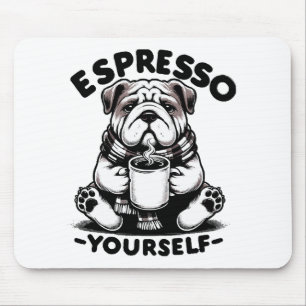 Warme Espresso Bulldog Muismat