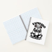 Warme Espresso Bulldog Notitieboek (Binnen)