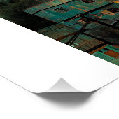Warme favela-heuvelhelling bij schemering, gezelli perfect poster (Hoek)