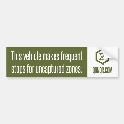 Warme frequente stoppen bumpersticker (Voorkant)