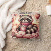 Warme & Fuzzy Wasbeer Valentijnse Kussen (Deken)