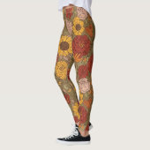 Warme gebloemde legging (Links)