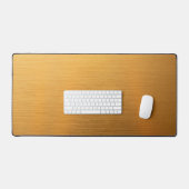 Warme Geborstelde Messing Metaal Textuur Stille Lu Bureaumat (Keyboard & Muis)