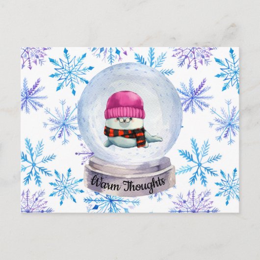 Warme gedachten briefkaart (Voorkant)