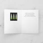 Warme gedachten Herten Kerst Kaart (Binnen)