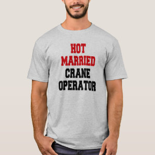 Warme gehuwde kraan operator t-shirt