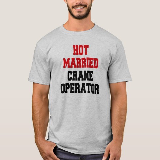 Warme gehuwde kraan operator t-shirt (Voorkant)