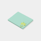 Warme gele bloem boeket esthetiek Post-it Notities Post-it® Notes (Schuin)