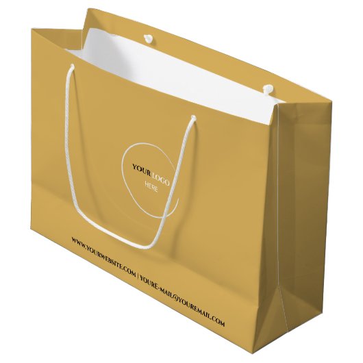 Warme Gele Grote Cadeautas (Voorkant Gekanteld)