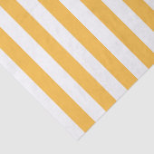 Warme gele, witte smalle strepen, elegant modern tissuepapier (Detail)