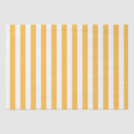 Warme gele, witte smalle strepen, elegant modern tissuepapier