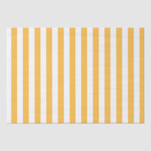 Warme gele, witte smalle strepen, elegant modern tissuepapier