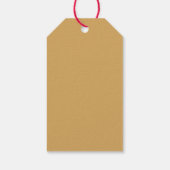 Warme & Gezellige Traditionele Cadeaublaadjes Cadeaulabel (Achterkant)
