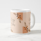 Warme, gezellige woorden grote koffiekop (Voorkant rechts)