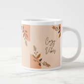 Warme, gezellige woorden grote koffiekop (Rechts)