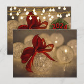 Warme Gloed van Kerstmis 2024 Feestdagenkaart (Voorkant / Achterkant)