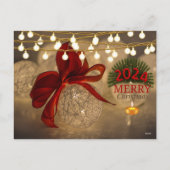 Warme Gloed van Kerstmis 2024 Feestdagenkaart (Achterkant)