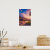 Warme gloed van zonsondergang poster (Keuken)