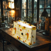 Warme Golden Touch Abstracte geometrische cadeauta Groot Cadeauzakje