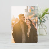 Warme Gouden Candid-foto Kaart (Staand voorkant)