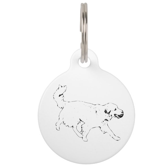 Warme Gouden Geest Huisdierpenning (Voorkant)