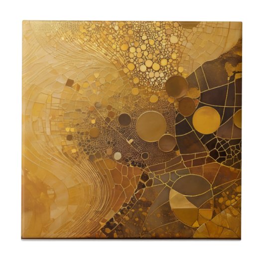 Warme gouden gloed tegeltje (Voorkant)