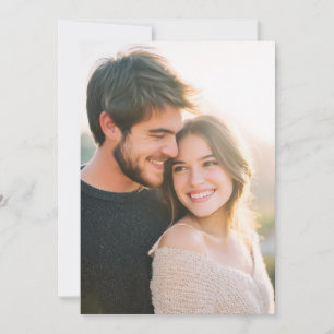 Warme Gouden Romantische Foto Kaart