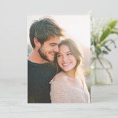 Warme Gouden Romantische Foto Kaart (Staand voorkant)