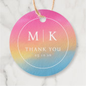 Warme Gratitude Dankkaart Bedankjes Labels (Achterkant)
