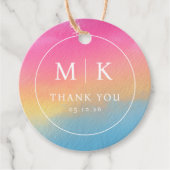 Warme Gratitude Dankkaart Bedankjes Labels (Voorkant)