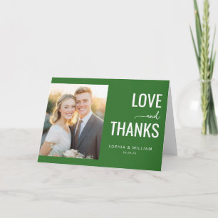 Warme Groene Liefde Dank Bedankkaart