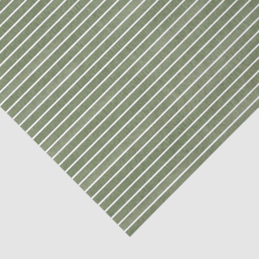 Warme groene strepen patroon tissuepapier (Detail)