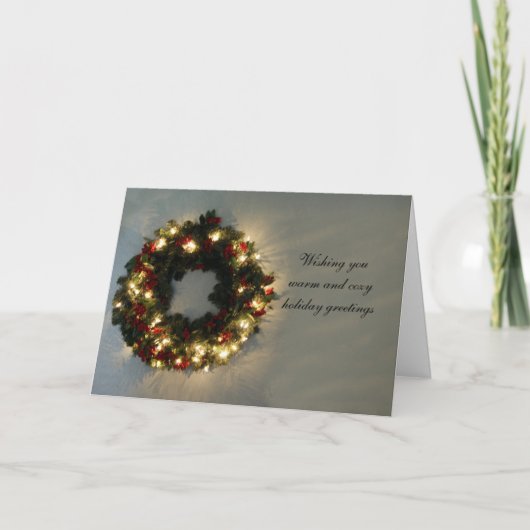 Warme Groeten Feestdagen Kaart (Voorkant)
