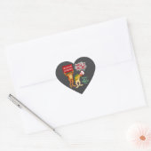 Warme harten smelten ijs hart sticker (Envelop)