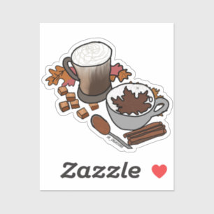 Warme Herfst Drinken Sticker