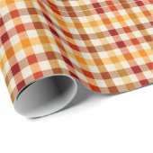 Warme Herfst Geplaagde Verpakking Met Bladeren Cadeaupapier (Rol Hoek)