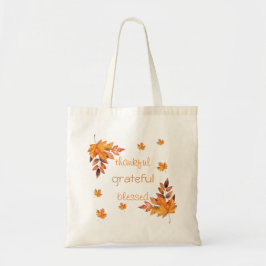 Warme herfst herfst bladeren dankbaar dankbaar gez tote bag