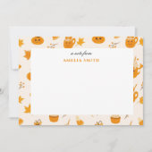 Warme Herfst Herfst Pompoen Briefkaart (Voorkant)