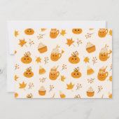 Warme Herfst Herfst Pompoen Briefkaart (Achterkant)