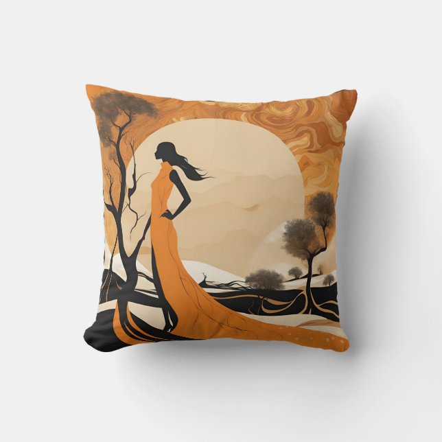 Warme Herfst II Vierkant Kussen (Voorkant)