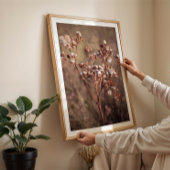 Warme herfst wilde bloem vrouwelijke boerderij muu poster