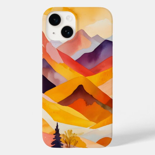 Warme herfstbergen Case-Mate iPhone case (Achterkant)