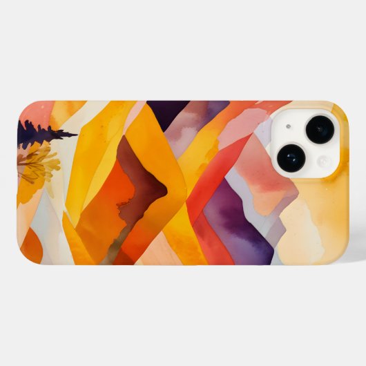 Warme herfstbergen Case-Mate iPhone case (Achterkant (horizontaal))