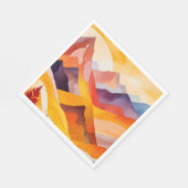 Warme herfstbergen servet (Hoek)