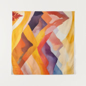 Warme herfstbergen wandkleed (Voorkant (horizontaal))