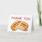 Warme Hond Zomer BBQ Bedankkaart - Kinderen BBQ P (Voorkant)